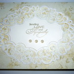 Spellbinders die – Heirloom Oval Sympathy Card