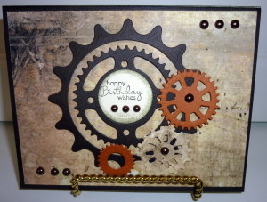 Spellbinders "Sprightly Sprockets" card