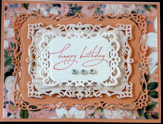 "Decorative Labels Eight" Spellbinders Die Card