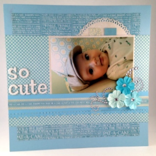 "Cute Baby" Scrapbook Page