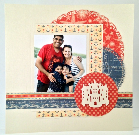 "By the Sea" Scrapbook Page