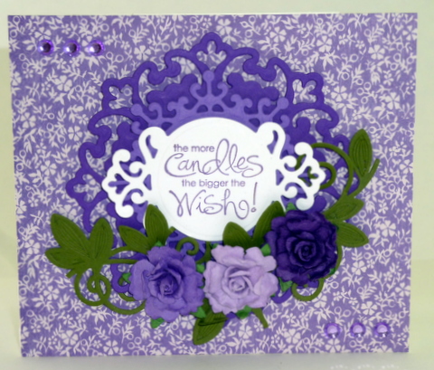 Parisian and Ironworks Motifs Spellbinder Card