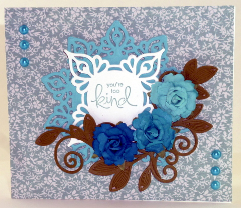 Persian Accents and Motifs Spellbinder Card