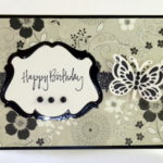 Butterfly Corner Spellbinders Die Card