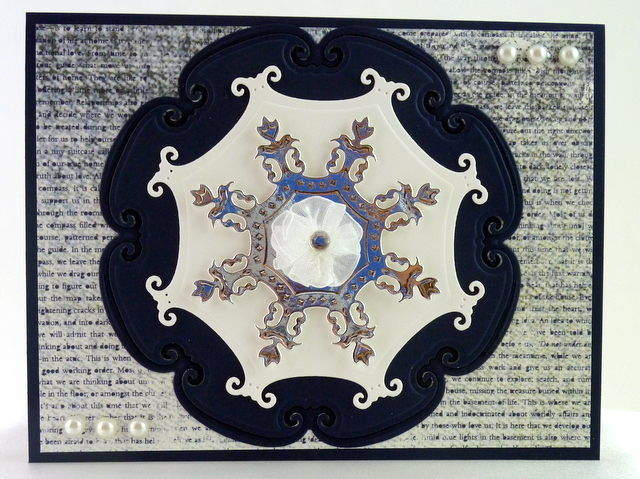 Framed Label 46 Spellbinders Card