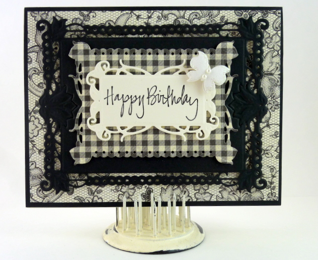 "Water Lilies Decorative Element" Spellbinders Die Card