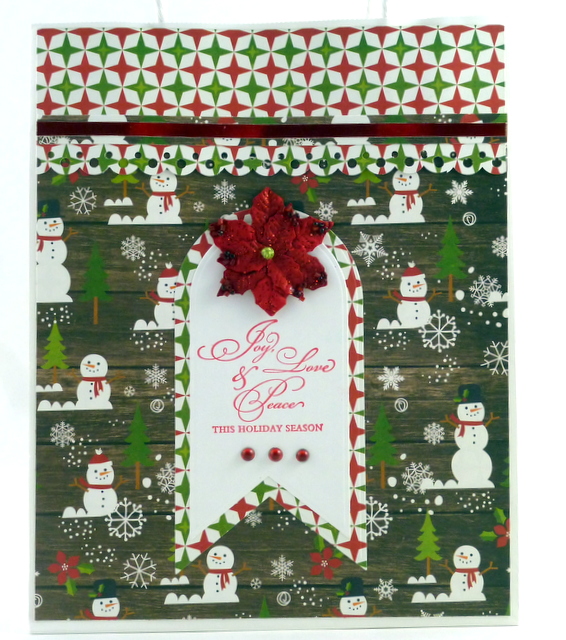 "Arched Swallowtail Pennants" Christmas Bag