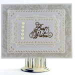 White on White Wedding Card