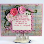“Triple Floral” Spellbinders Card