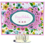 “Curled Grace Oval” Spellbinders Die Card