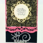 Intertwined Spirals and A2 Bracket Borders One Spellbinders Card