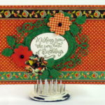 Oval Ironwork, Classic Ovals LG, and Flower n Stem Spellbinders Card