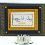 Hemstitch Rectangles Spellbinders Card