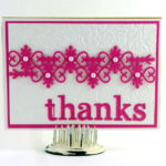 Twisted Palm and Victorian Letters Spellbinders Card