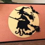 Witch on a Broom Holiday 2017 Spellbinders Card