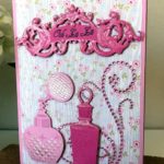 Eau de Perfume and Scroll Banner Stamp and Die Set Spellbinders Card