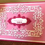 Heart Leaf Frame and Victorian Tags Spellbinders Card