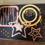 Drip Dry, Icicle Stripes, and Robo Star Spellbinders Card