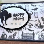 Cats ‘n Bats, Petite Ovals Small, and Petite Scalloped Ovals Large Spellbinders Card