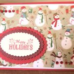 Petite Scalloped Ovals Large Spellbinders Christmas Card