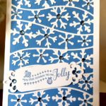 Fancy Framed Tags Two and Flurries Spellbinders Christmas Card