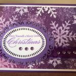 Elegant Ovals Spellbinders Christmas Card