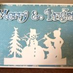 Building A Snowman and Merry and Bright Spellbinders Christmas Card