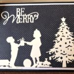 Deck the Halls, For You, and Naugthy or Nice Spellbinders Christmas Card