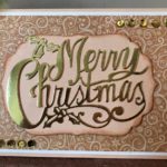 Grand Labels Four and Merry Christmas Spellbinders Christmas Card