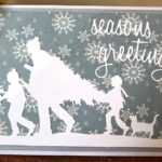 Tree Picking Spellbinders Christmas Card