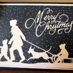 Sledding Spellbinders Christmas Card