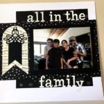 Arched Swallowtail Pennants and Decorative Swallowtail Tags Spellbinders Scrapbook Page