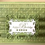 Iron Romance and Water Lilies Decorative Element Spellbinders Card