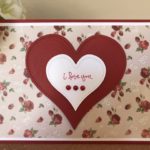 Celebrations Pierced Hearts Spellbinders Valentine’s Day Card
