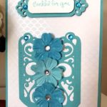 Fancy Framed Tags Two and Filigree Veil Spellbinders Card