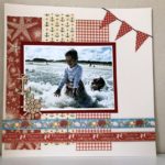 Graphic 45 By the Sea Collection Scrapbook Page #1