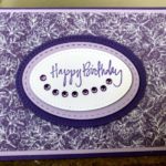 “Stitched Ovals” Elizabeth Craft Designs Card