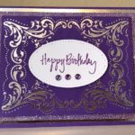 Glimmer Plate Spellbinders Card