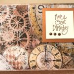 “Clockwise” Stamperia Card