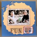 Playing in the Sand Scrapbook Page