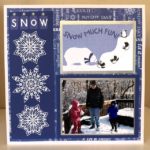 “A Snow Day” Scrapbook Page