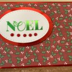 Glimmer Plate “Noel” Card