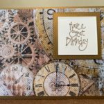 Scored Pierced Squares Spellbinders Card