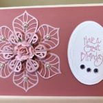 Starburst Petal Doily Spellbinders Card