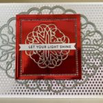 Hemstitch Squares, Sweetheart Swirl and Ringlet Round Spellbinders Card