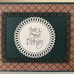 Picot Petite Circles and Rectangles Spellbinders Card