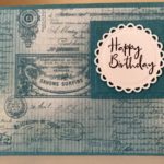 Open Scallop Edge Circles and Scored Pierced Squares Spellbinders Card