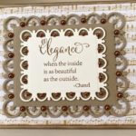 Fleur de Lis Rectangles Spellbinder Card