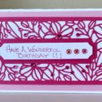 Slimline Spellbinders Birthday Card