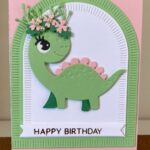 Spellbinder ” Happy Birthday” A2 Card
